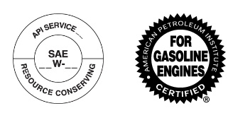 biểu tượng api trên chai nhớt ô tô