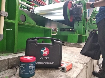 mỡ bò Caltex dùng trong nhà máy tôn thép