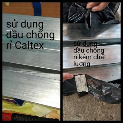 so sánh chất lượng dầu chống rỉ Caltex và dầu chống gỉ sét giá rẻ