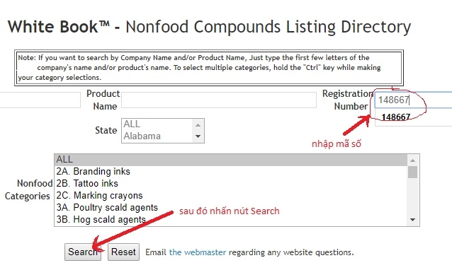 search chứng nhận an toàn thực phẩm NSF
