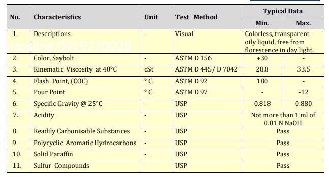 thong-so-ky-thuat-cua-dau-trang-thuc-pham-poweroil-pearl-m150
