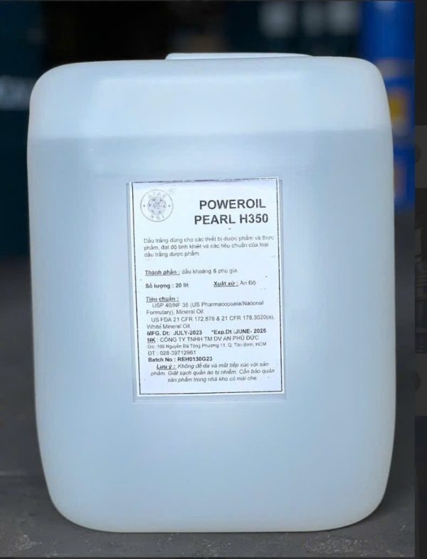 Dầu trắng an toàn thực phầm/Dầu Paraffin Poweroil Pearl H 350