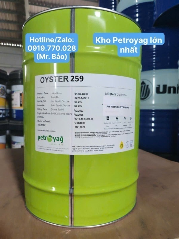 Dầu Trắng thực phẩm/ Dầu Paraffin tinh khiết Petroyag Oyster 259