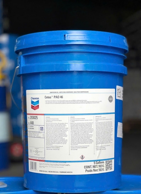 DẦU MÁY NÉN KHÍ TỔNG HỢP CHERVON CETUS PAO 46