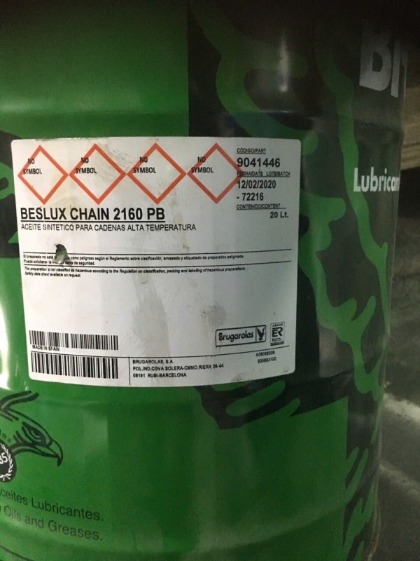 Dầu xích chịu nhiệt Brugarolas Beslux Chain 2160 PB