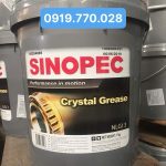 Mỡ bôi trơn chịu nhiệt Sinopec Crystal Grease NLGI 3