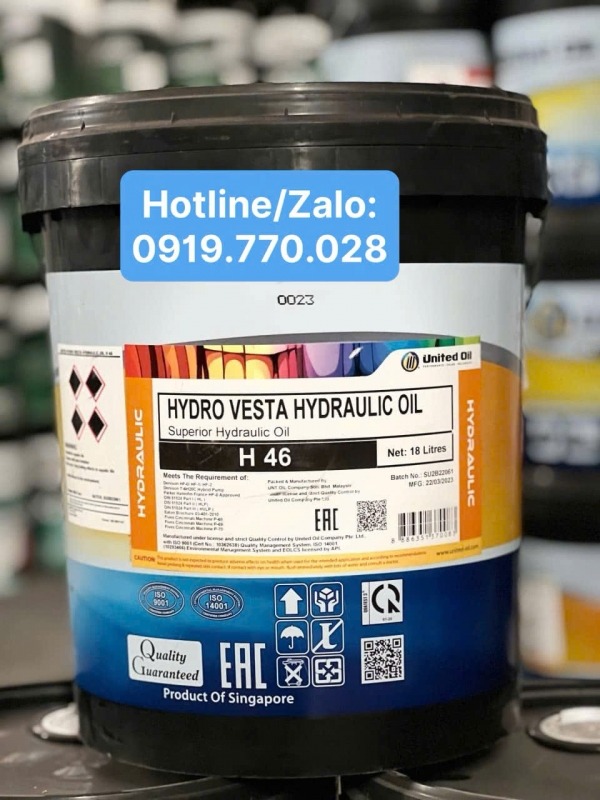 Dầu Thuỷ Lực United Hydro Vesta Hydraulic Oil H 46