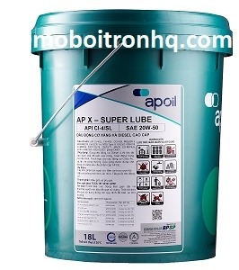 Dầu nhớt động cơ APOIL AP X- SUPER LUBE CI-4/SL 15W-40 / 20W50