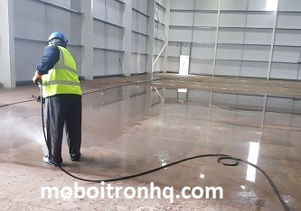 Bán dung dịch hóa chất vệ sinh tẩy rửa sàn Epoxy, nhà máy, nhà xưởng tại Hòa Bình