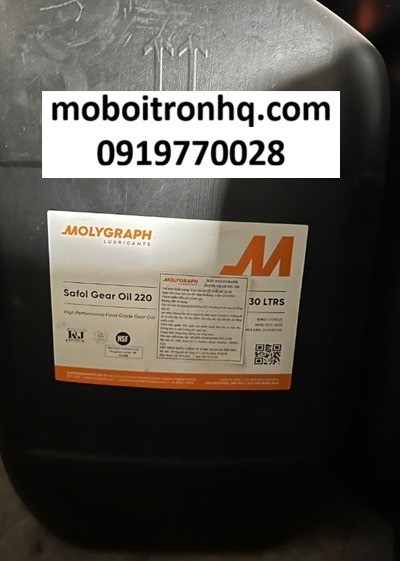 Molygraph Safol Gear Oil 220 - Dầu bánh răng thực phẩm Food Grade
