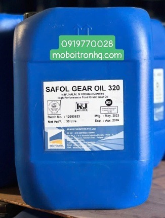 Molygraph Safol Gear Oil 320 - Dầu bánh răng thực phẩm Food Grade