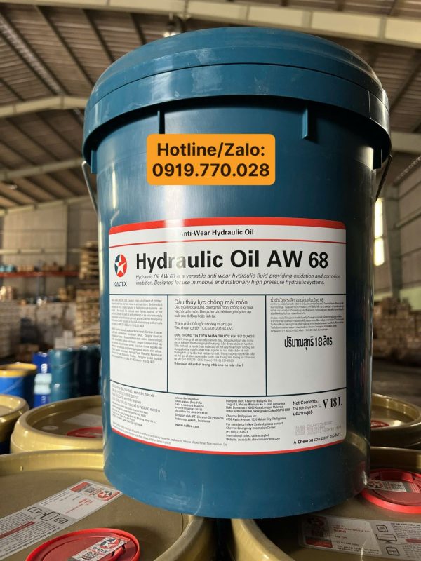 Dầu thủy lực chống mài mòn Caltex Hydraulic AW 68