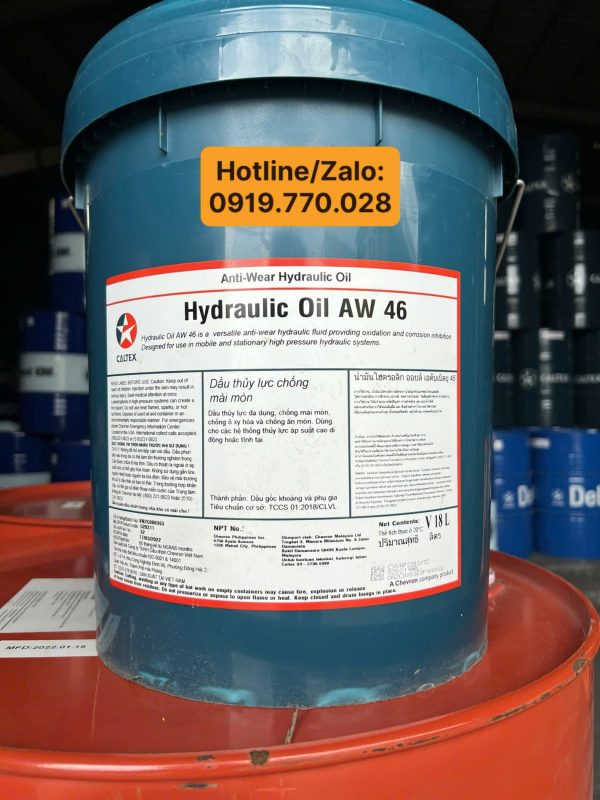 Dầu thủy lực Caltex Hydraulic AW 46