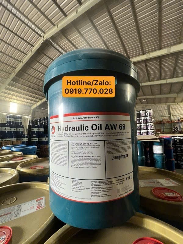 Dầu thủy lực chống mài mòn Caltex Hydraulic AW 68