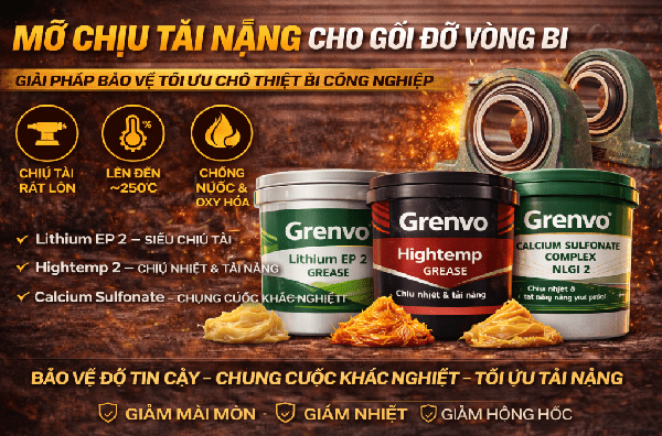 Mỡ chịu tải nặng cho gối đỡ vòng bi