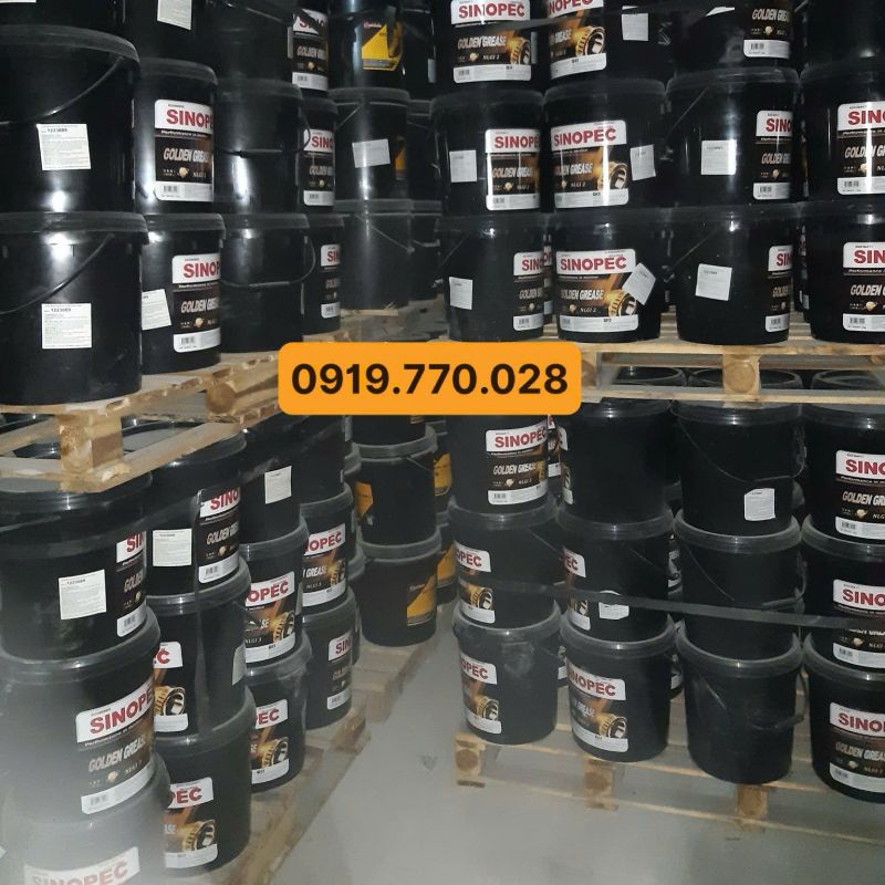 Mỡ bôi trơn Sinopec Crystal Grease NLGI, 0, 1, 2, 3
