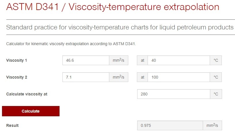 cách tính độ nhớt của dầu nhớt tại nhiệt độ bất kỳ