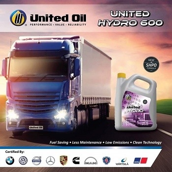 dầu nhớt ô tô gốc khoáng United Hydro 600