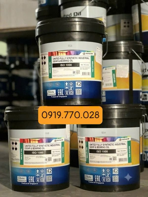 Dầu Bánh Răng Chịu Nhiệt United Fully Synthetic Industrial Gear & Bearing Oil 1000