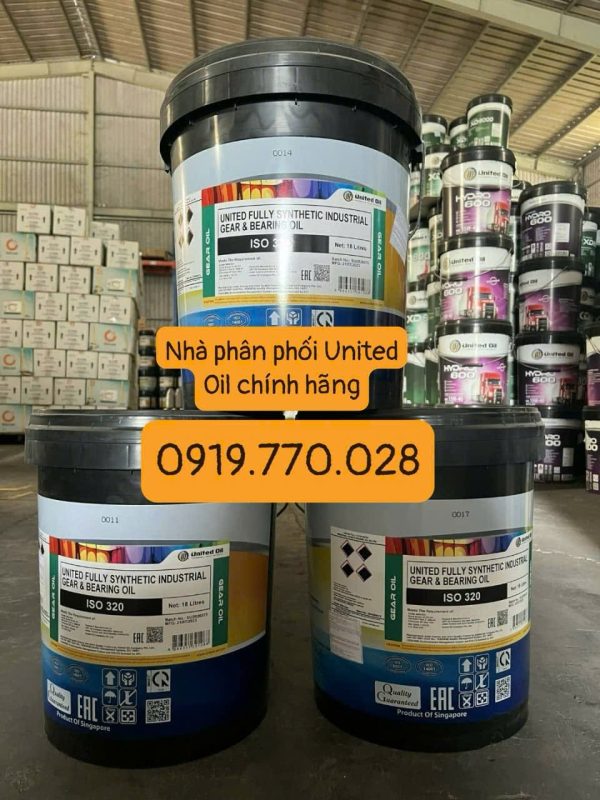 Dầu Bánh Răng Chịu Nhiệt United Fully Synthetic Industrial Gear & Bearing Oil 320