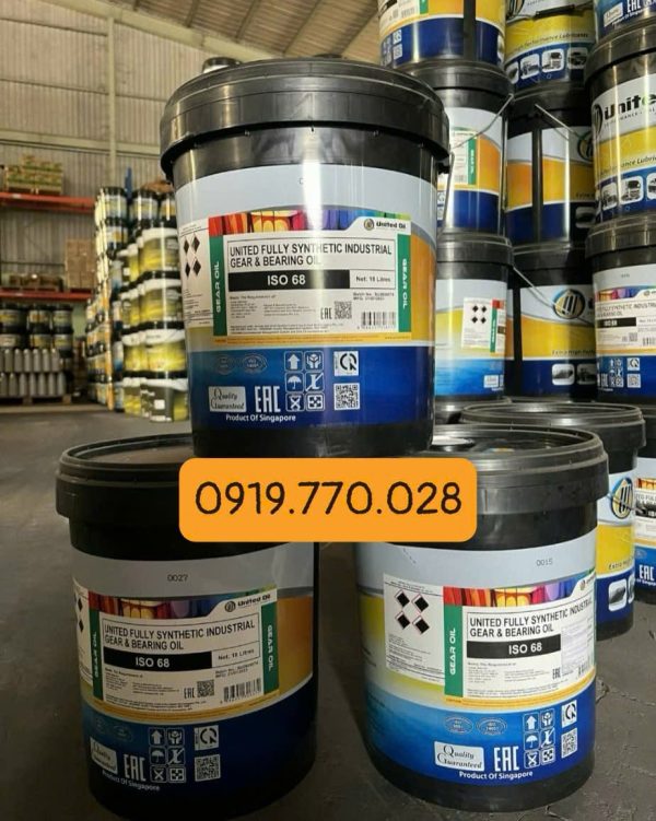 Dầu Bánh Răng Chịu Nhiệt United Fully Synthetic Industrial Gear & Bearing Oil 68