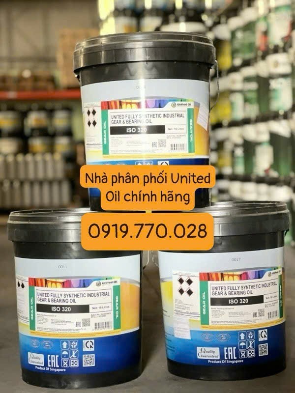 Dầu Bánh Răng Chịu Nhiệt United Fully Synthetic Industrial Gear & Bearing Oil 320