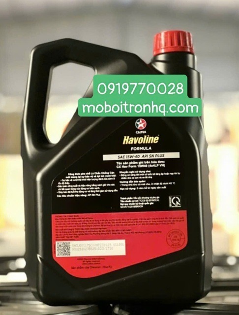 Caltex Havoline Formula 15W-40 API SN
