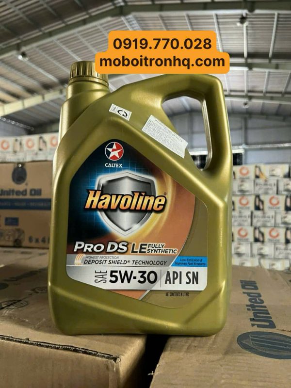 Dầu động cơ Caltex Havoline ProDS Fully Synthetic LE SAE 5W-30